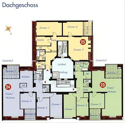 Viergeschossiges Haus aus der Gründerzeit